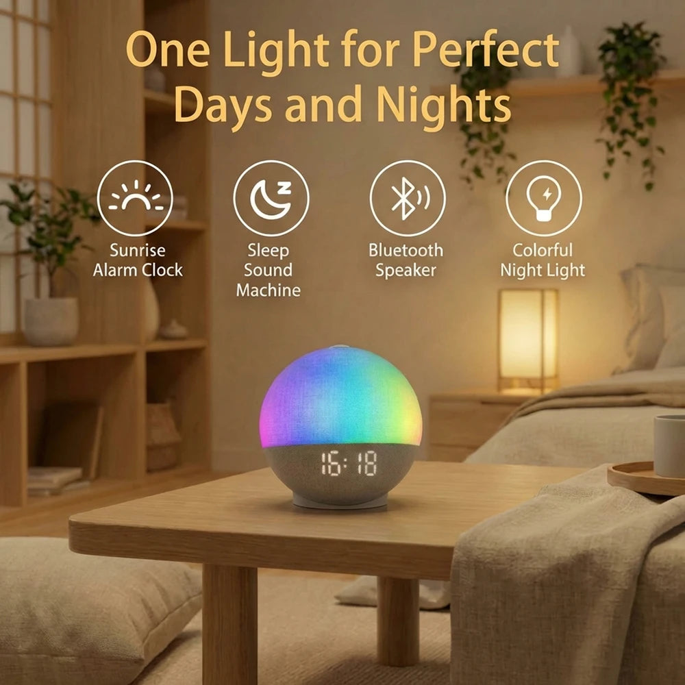 Réveil simulateur d'aube matinal 