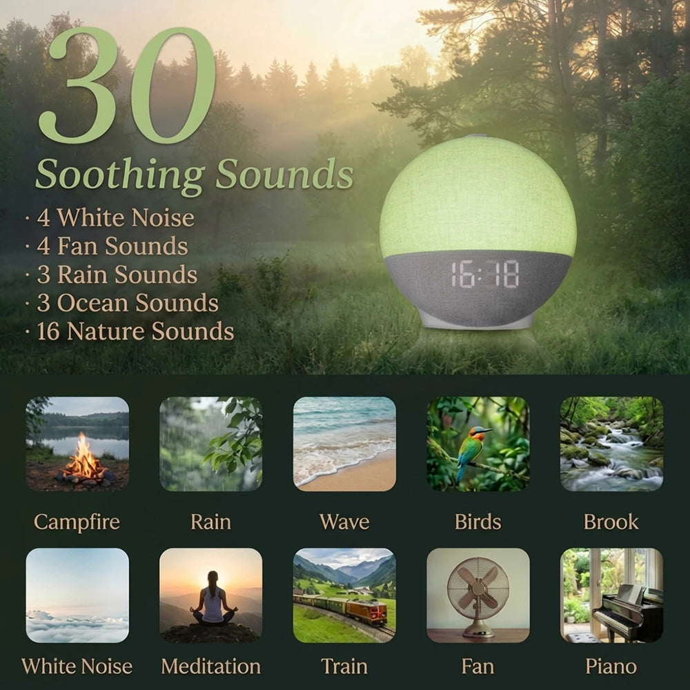 Réveil simulateur d'aube matinal 