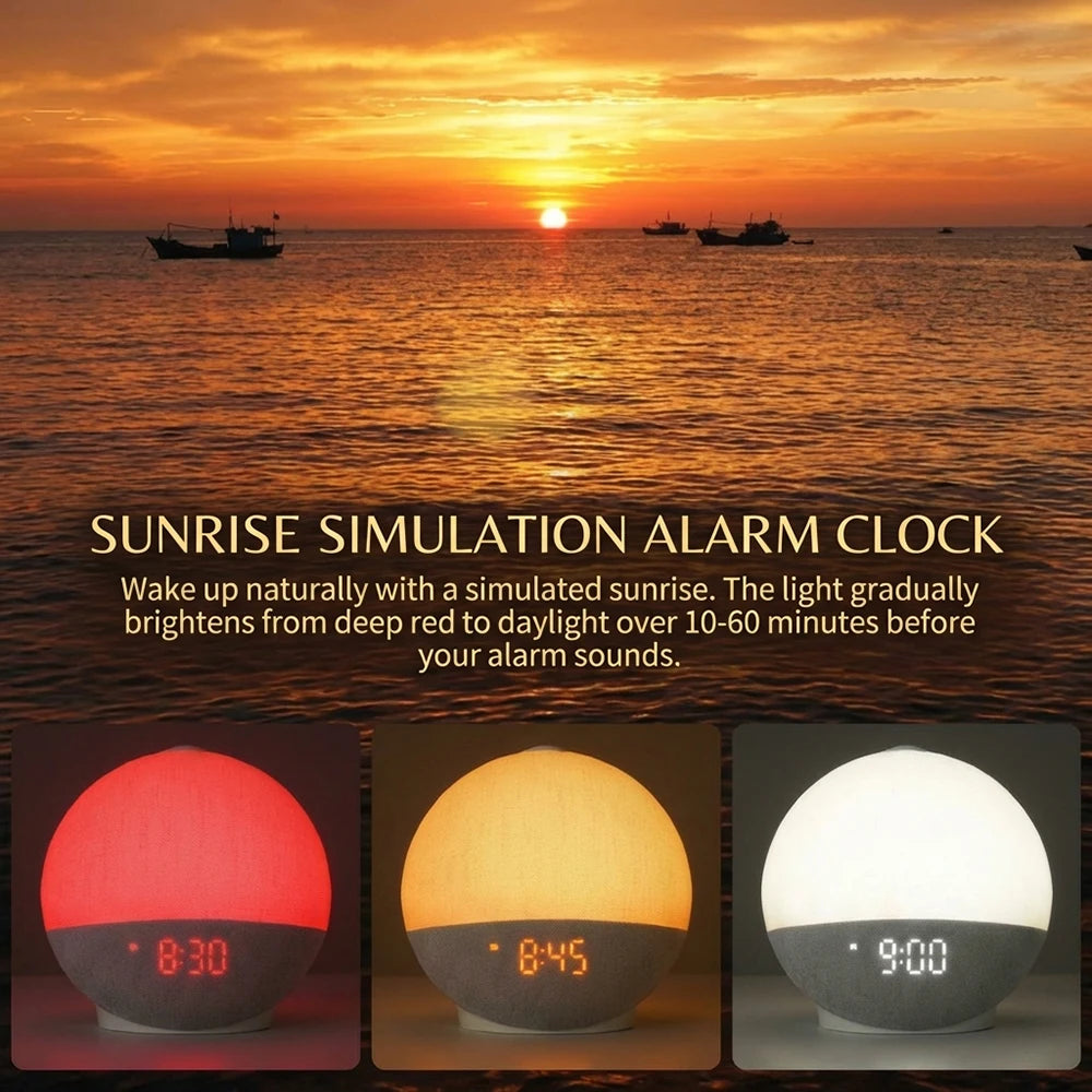 Réveil simulateur d'aube matinal 